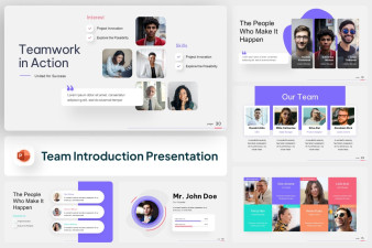 Team Introduction PowerPoint Template